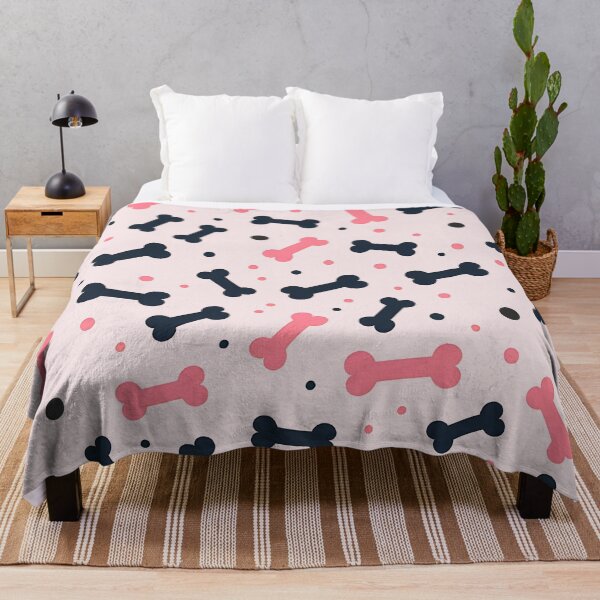 Item preview, Playful Dog Bones Pattern - Light Pink Background designed and sold by SportyAndArtful.