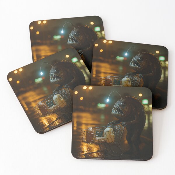 Item preview, Anglerfish at the Grocery Store – Photoreal Portra 400 Film Scene designed and sold by PortaPond.