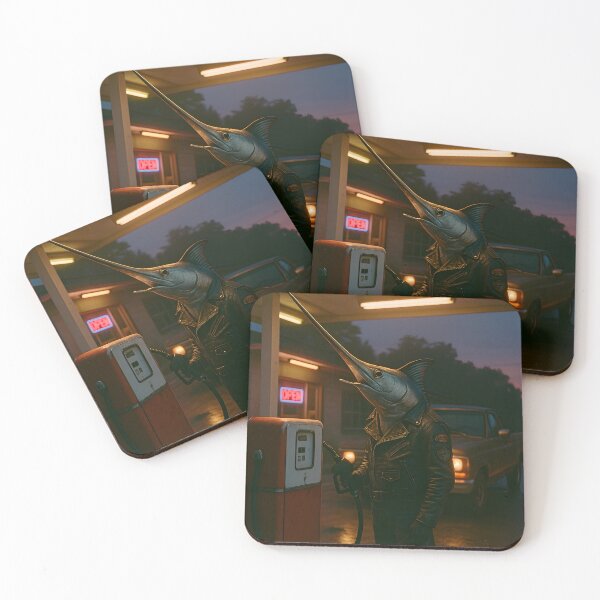 Item preview,  Swordfish at the Gas Station – Cinematic Portra 400 Film Photo designed and sold by PortaPond.
