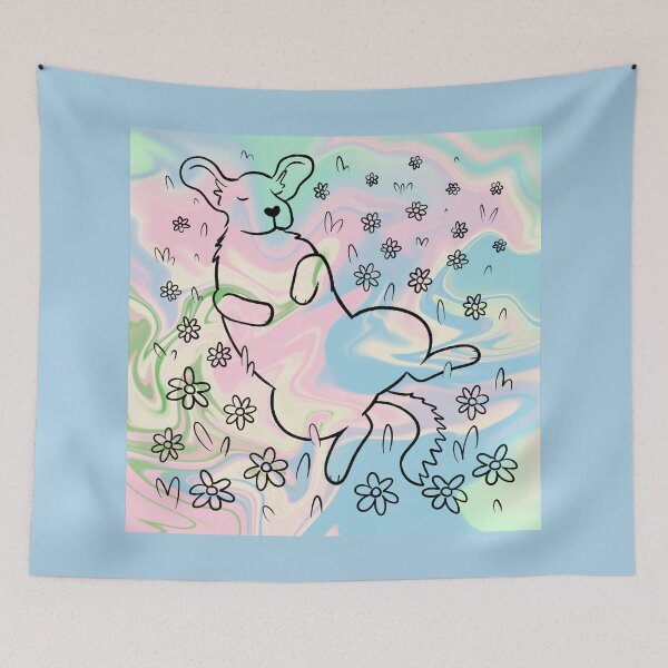Item preview, Dog in the grass (swirl) designed and sold by EmmaChristieArt.