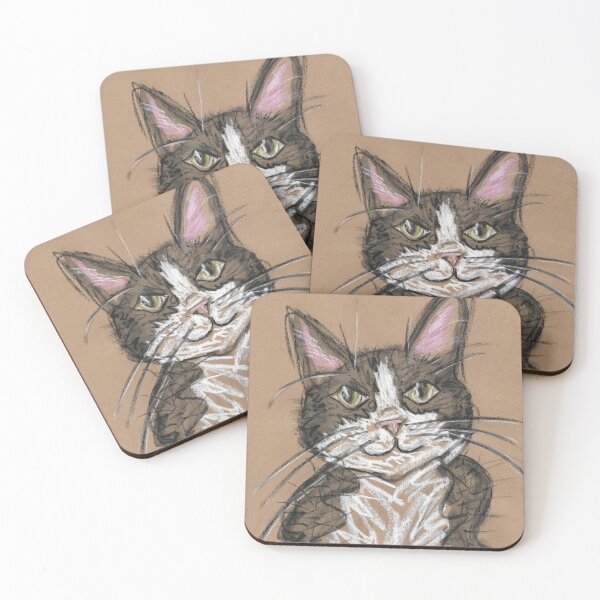 Item preview, Black and White cat designed and sold by jackieborg.