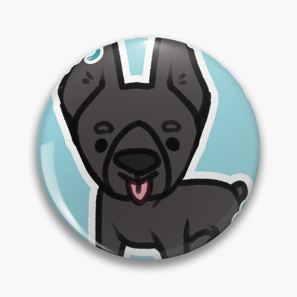 Artikelvorschau, Hübscher schwarzer Dobermann in Blau entworfen und verkauft von eto's art.