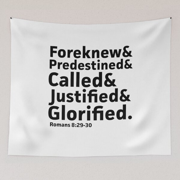 Item preview, Foreknew Predestined Called Justified Glorified Romans 8 designed and sold by KCTraders.
