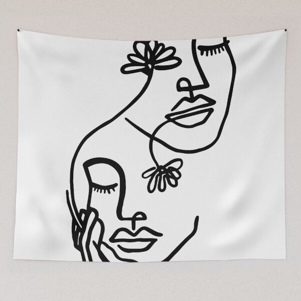Item preview, Abstract One Line Faces – Minimalist Continuous Line Art designed and sold by andry01.