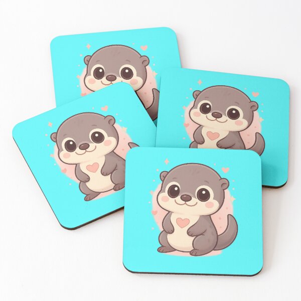 Item preview, Kawaii Baby Otter – chibi mascot designed and sold by Meiersbeste.