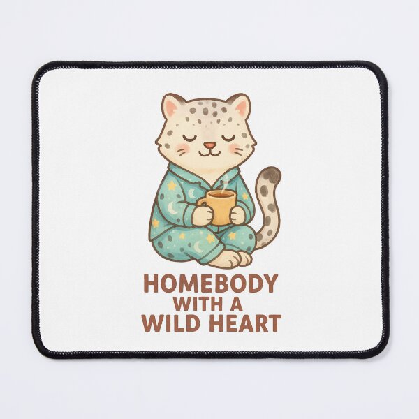 Item preview, Homebody with a Wild Heart – Cozy Leopard Art designed and sold by LaserKey.