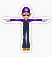 Waluigi T-pose Sticker