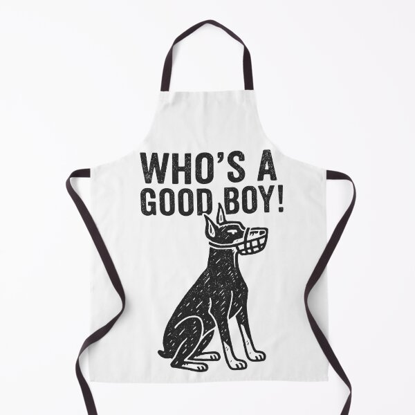 Item preview, Distressed Dobermann Dog Doodle Shirt – “Who’s a Good Boy” Bold Minimalist Dog Design designed and sold by Thehatinthecat.
