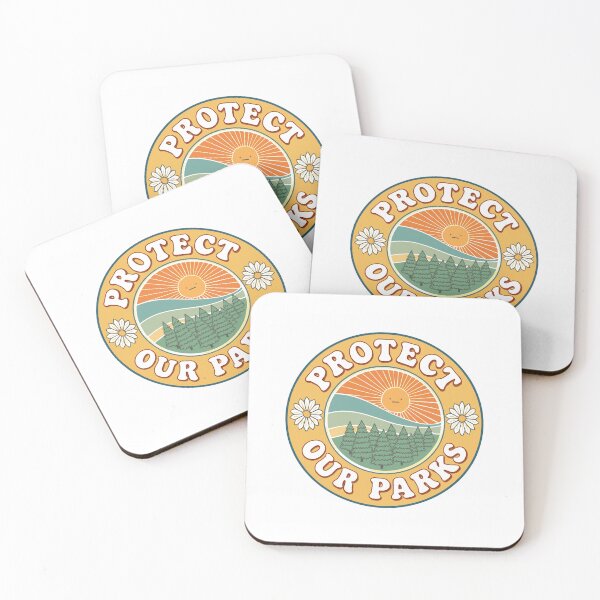 Item preview, Protect Our National Parks – Preserve Wildlife, Forests, and Scenic Landscapes Retro Sunset designed and sold by SkeletonsDanger.