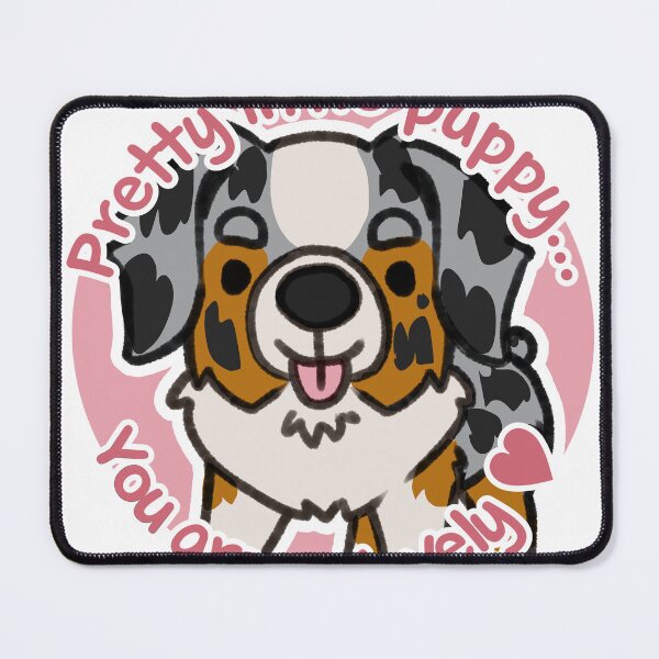 Item preview, Pretty Blue Merle Aussie Pink designed and sold by eto's art.