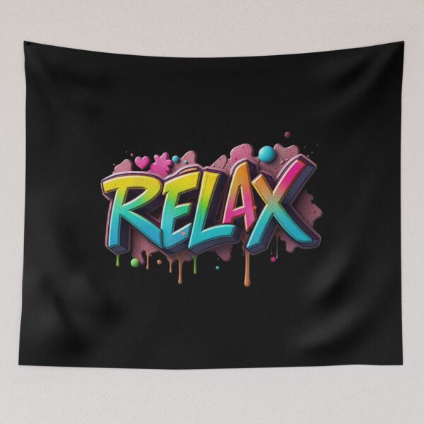 Item preview, RELAX VIBES designed and sold by HappyPrintCo.