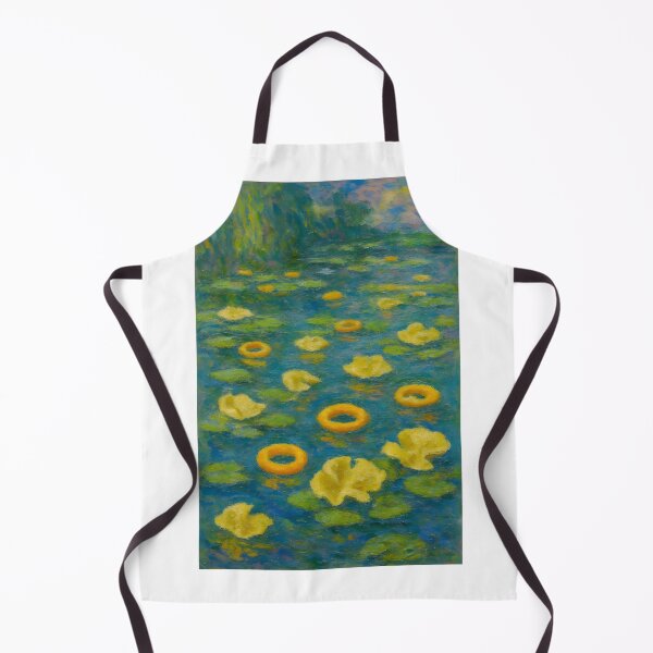 Item preview, Waterlilies & Crisps – Impressionist Snack Parody Print designed and sold by WhisperFrame.
