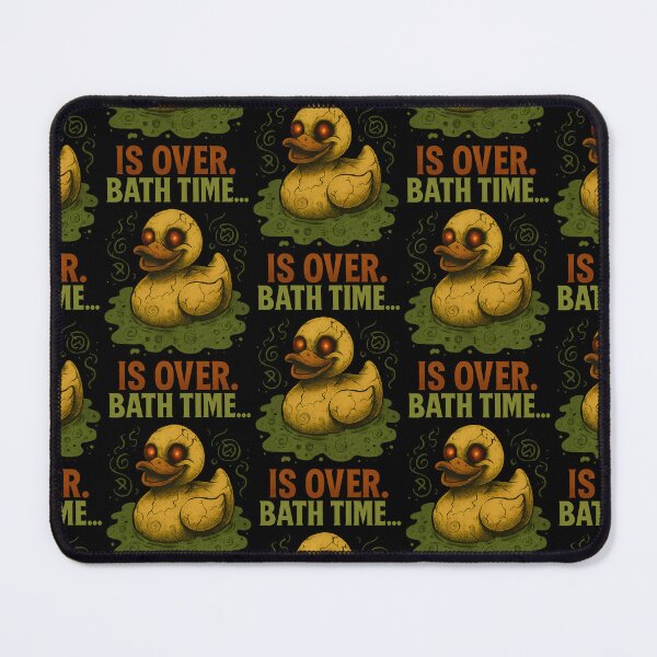 Item preview, Bath Time Is Over – Creepy Rubber Duck Horror Art designed and sold by TeeTimeTreasure.