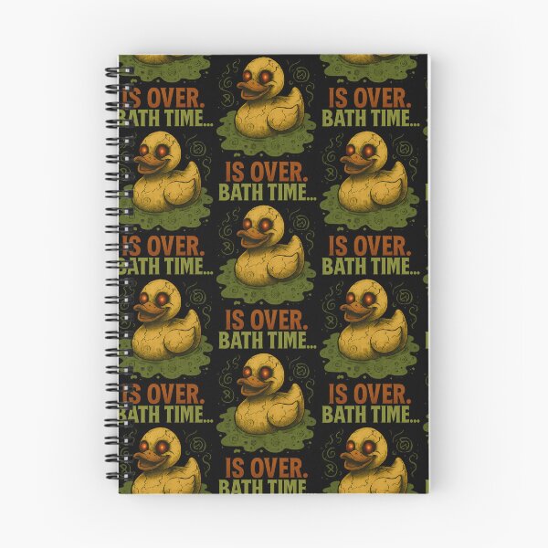 Item preview, Bath Time Is Over – Creepy Rubber Duck Horror Art designed and sold by TeeTimeTreasure.