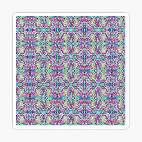 571. Micro Symmetrical Rainbow Spiral 2 Sticker