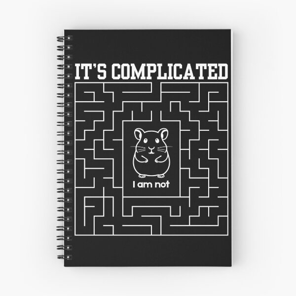 Item preview, It's Complicated - I Am Not | Cute Hamster Stuck in Maze designed and sold by SunandShade.