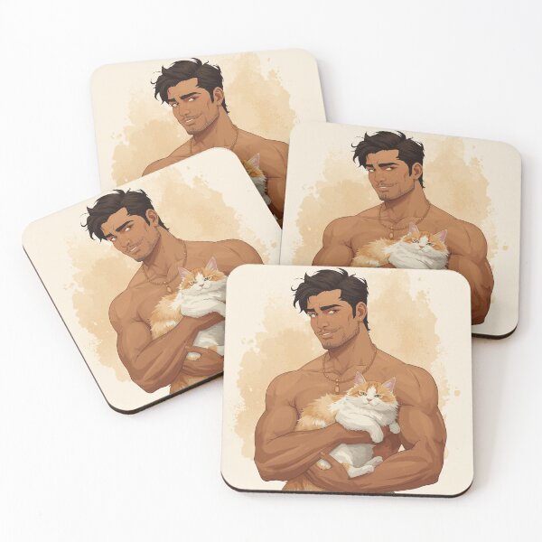 Item preview, Arabic Man with Cat designed and sold by Flourish Market.