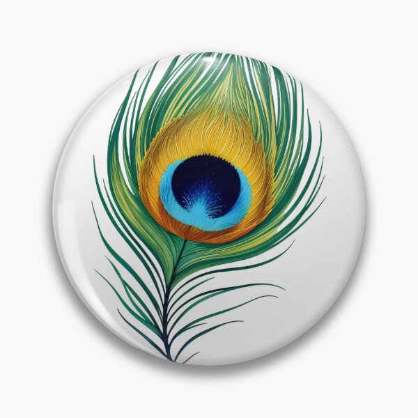 Item preview, Elegant Peacock Feather – Vibrant Nature-Inspired Art designed and sold by CreativeRJ.