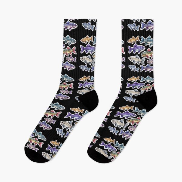 Item preview, Funny colorful Zebrafish - fish lover designed and sold by DamioPolArt.