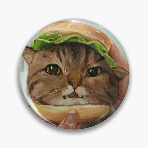 Item preview, Burger Cat - Illustration designed and sold by Catstyle / Marin Duret.