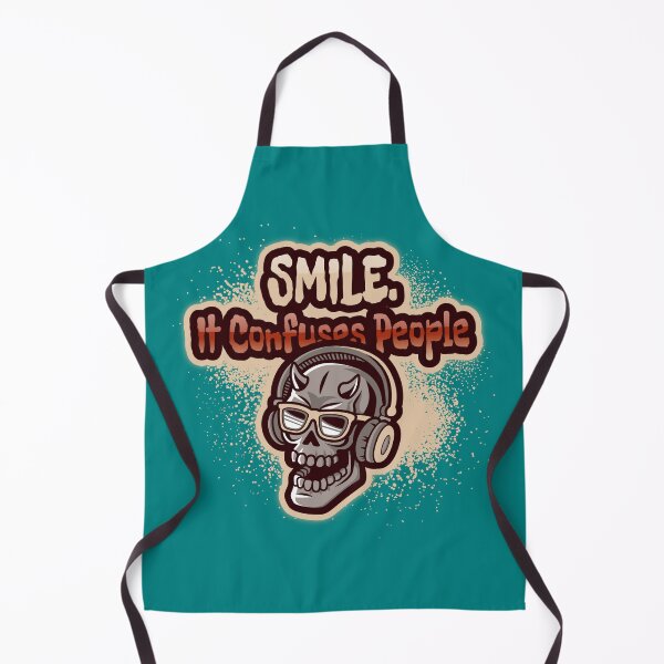 Item preview, Smile. It Confuses People – Cheeky Devil Skeleton Graphic for Sarcastic Introvert Humour designed and sold by SavedBySarcasm.