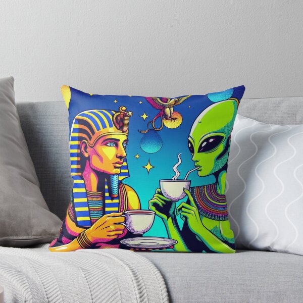 Item preview, Pharaoh and annuaki coffee enjoying  designed and sold by Dogandesighn.
