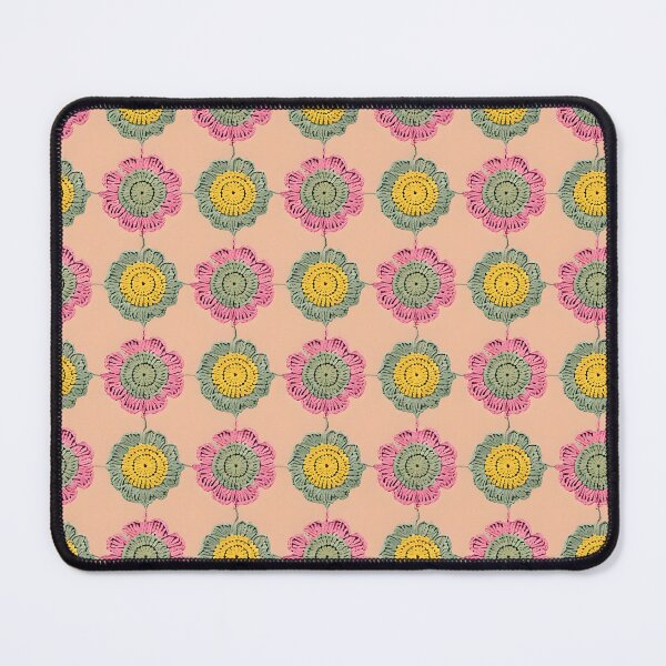 Item preview, Retro Crochet Flower Pattern in Pastel Colors designed and sold by The Crazy Cat Lady.