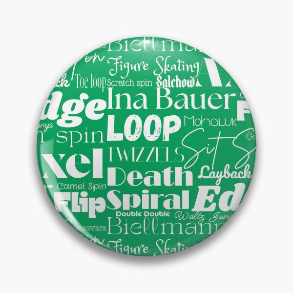 Item preview, Figure Skating Words- Subway Style Print- Green designed and sold by PD-Skating.