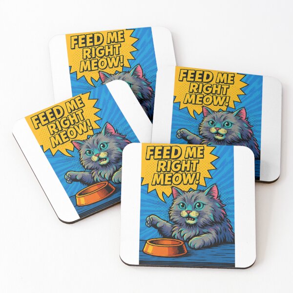 Item preview, Happy Purr – Cute Hungry Cat Illustration designed and sold by WinkWild.