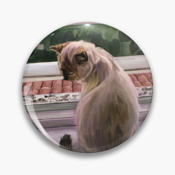 Item preview, Balcony Cat - Illustration designed and sold by Catstyle / Marin Duret.