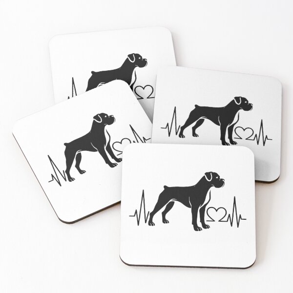 Item preview, Boxer Dog EKG Heartbeat Line – For Boxer Lovers designed and sold by GoodyPaws.