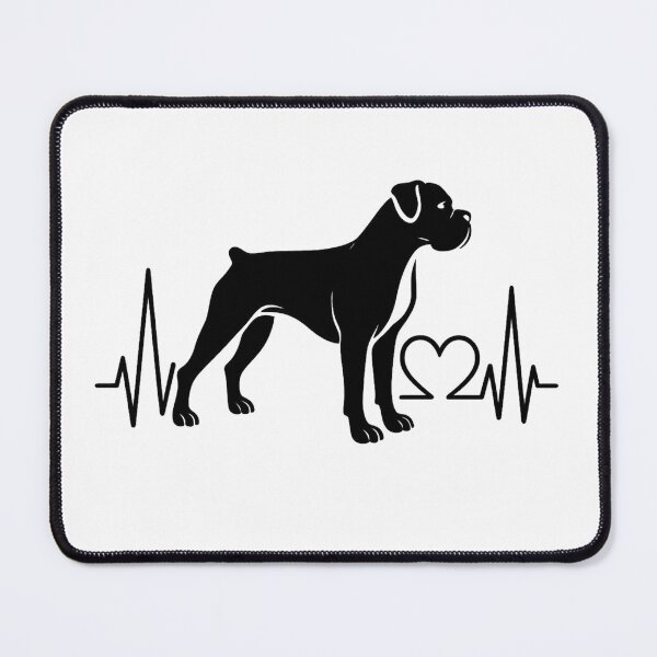 Item preview, Boxer Dog EKG Heartbeat Line – For Boxer Lovers designed and sold by GoodyPaws.