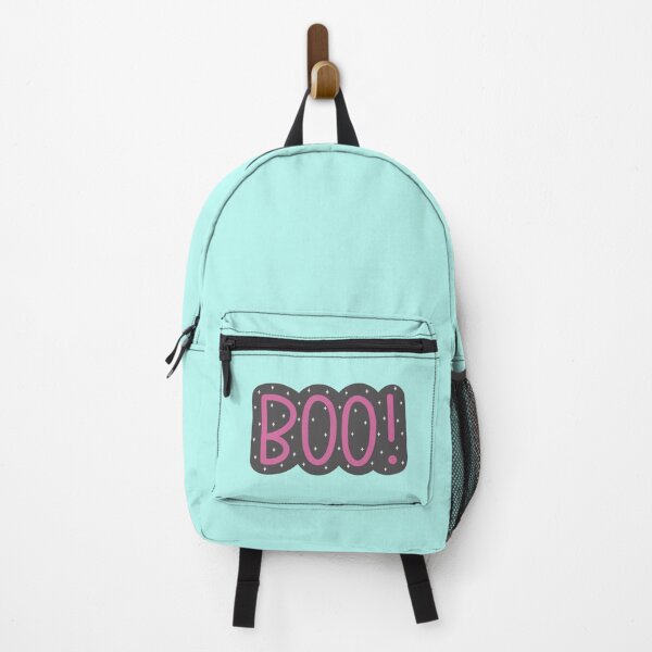 Item preview, BOO rosa brillante con fondo gris oscuro designed and sold by SpunkyDoodles.