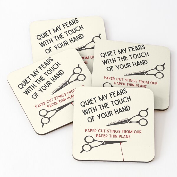 Item preview, Minimalist Lyric Art Print | Death By a Thousand Cuts designed and sold by Parasocialite.