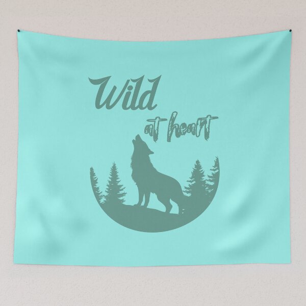 Item preview, Wild at heart - turquoise designed and sold by Silvernuit.