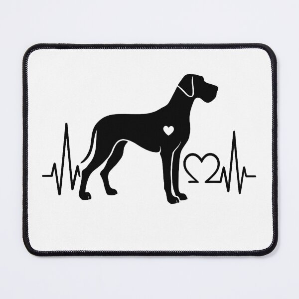 Item preview, Great Dane EKG Heartbeat Line – For Great Dane Lovers designed and sold by GoodyPaws.