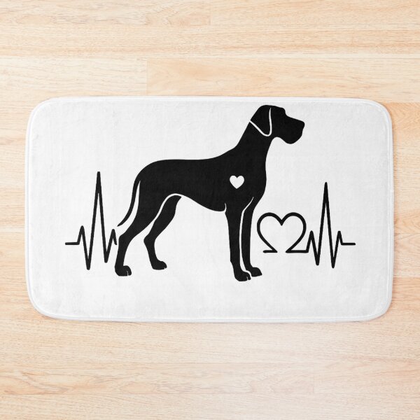 Item preview, Great Dane EKG Heartbeat Line – For Great Dane Lovers designed and sold by GoodyPaws.