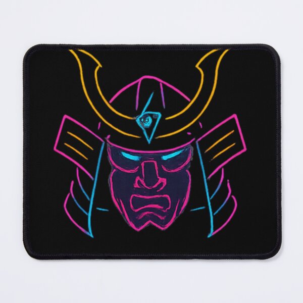 Item preview, Neon Samurai Helmet – Cyberpunk Warrior Glow Art designed and sold by RKNTdesigns.