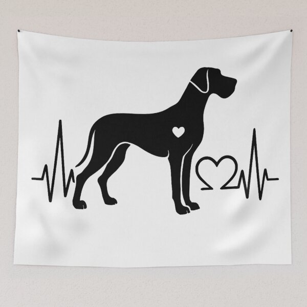 Item preview, Great Dane EKG Heartbeat Line – For Great Dane Lovers designed and sold by GoodyPaws.
