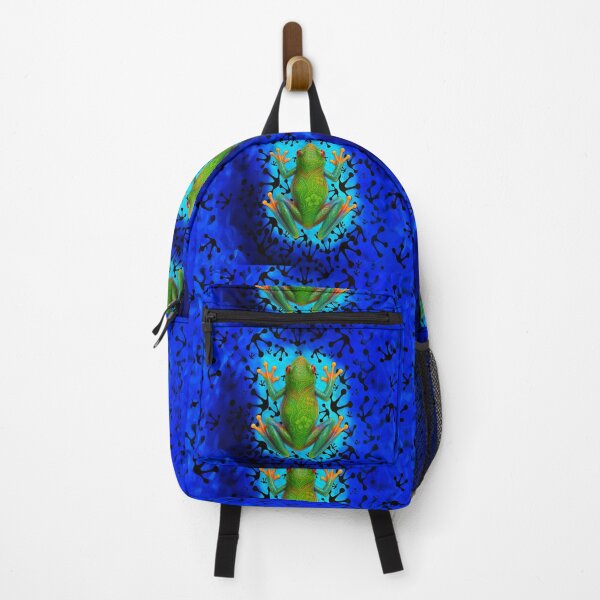 Item preview, Vivid Polynesian Tribal Frog – Tropical Jungle Art Design designed and sold by artistwill.