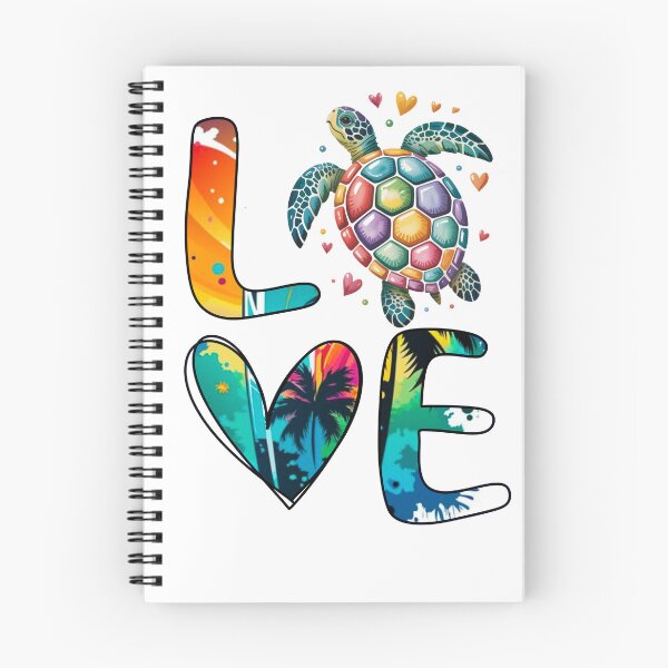 Item preview, Colorful Sea Turtle Love – Tropical Beach Vibes designed and sold by SimoesArtistry.