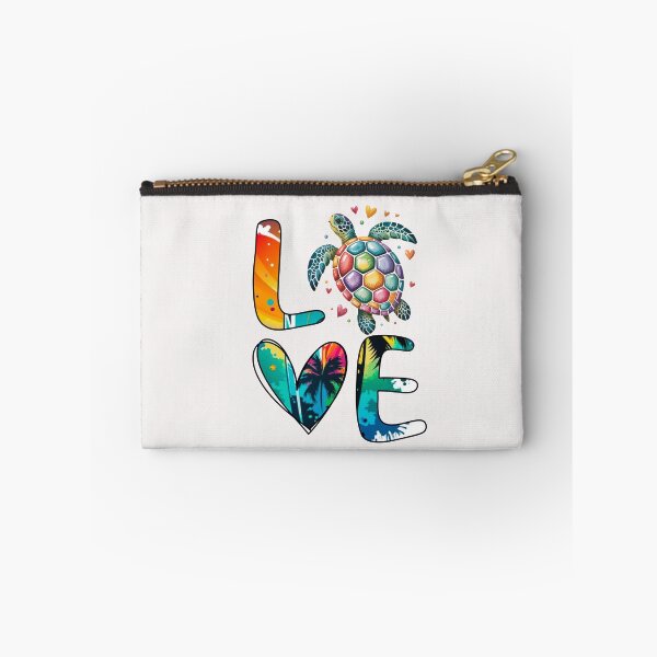Item preview, Colorful Sea Turtle Love – Tropical Beach Vibes designed and sold by SimoesArtistry.