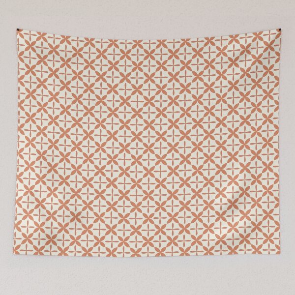 Item preview, Japanese Pattern Cross Flower 1 – Symbol of Good Luck and Long Life designed and sold by ideakokodesign.