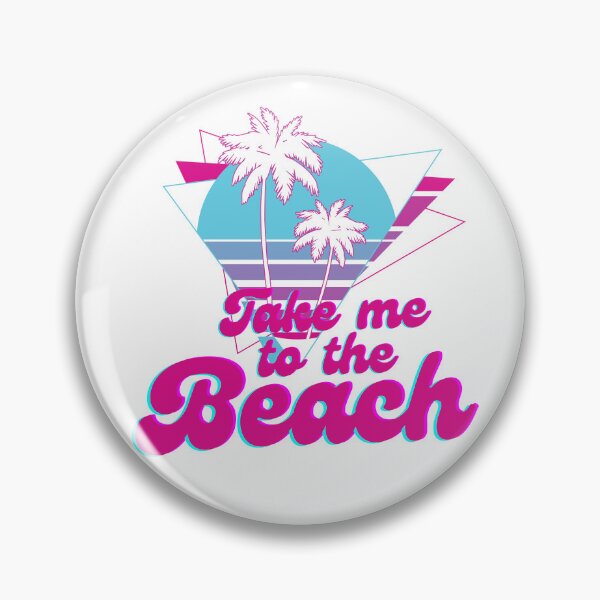Item preview, Take me to the Beach - 80s Disco style pink and blue designed and sold by eMKa82.