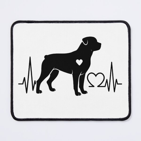 Item preview, Rottweiler EKG Heartbeat Line – For Rottweiler Lovers designed and sold by GoodyPaws.