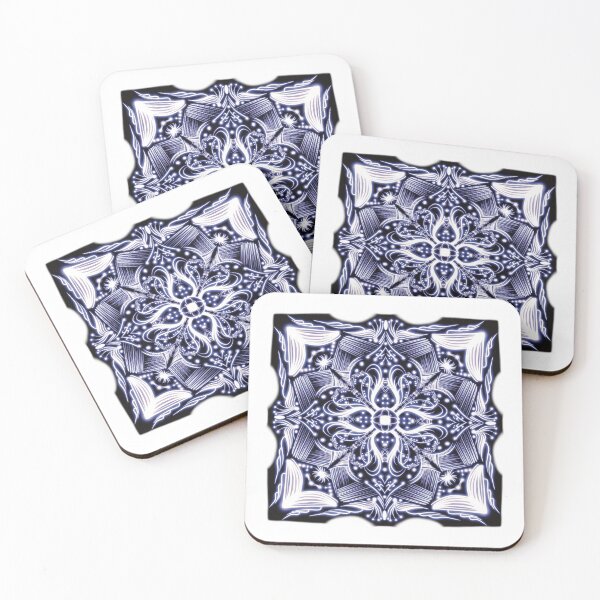 Item preview, Glowing Purple Mandala Geometry by artist interval43 designed and sold by interval:43.