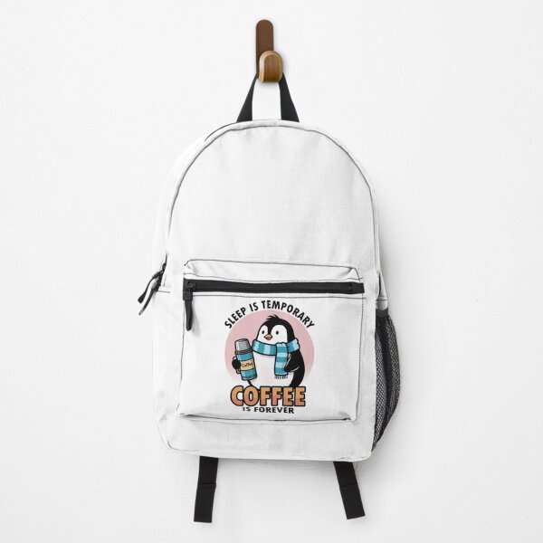 Item preview, Penguin "Coffee Is Forever" Cute Cartoon Illustration. designed and sold by NayemArts.