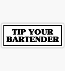 Tippe deinen Barkeeper Sticker