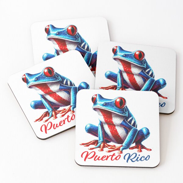 Item preview, Puerto Rico Coqui Frog with Flag Colors Design Gifts designed and sold by Maniutek.