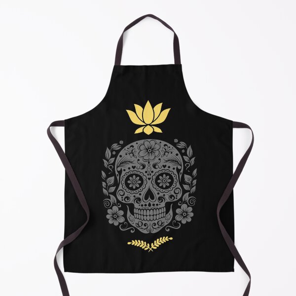 Item preview, Lotus & Laurel Wreath with Sugar Skull Stencil – Bold Logo Template designed and sold by EducaPro.